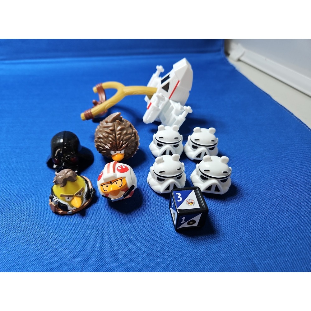 Angry Birds Star Wars Death Star Jenga Game Replacement Figures X-Wing Launcher